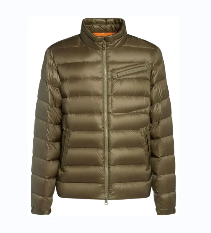 AQTQ heap Light Warm Duck Feather Custom Logo Nylon Black Hooded Winter Bubble Puff Filled Down Puffer Jackets Coat for Men