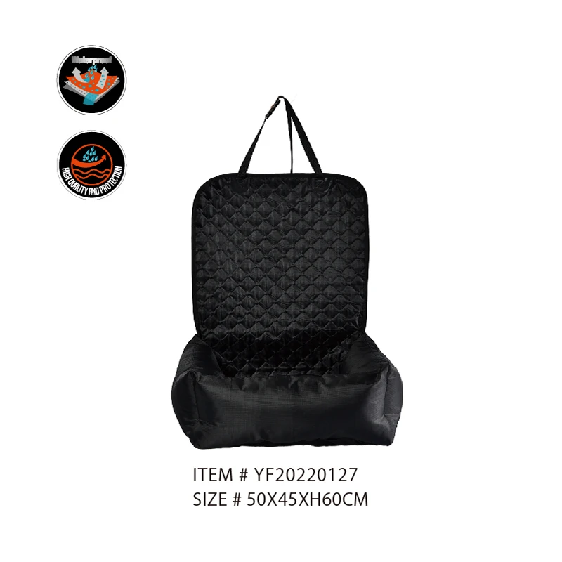 Luxury Waterproof Dog Car Seat Bed Comfortable Dog Bed Soft Travel Pet Car Seat with Safety Buckle
