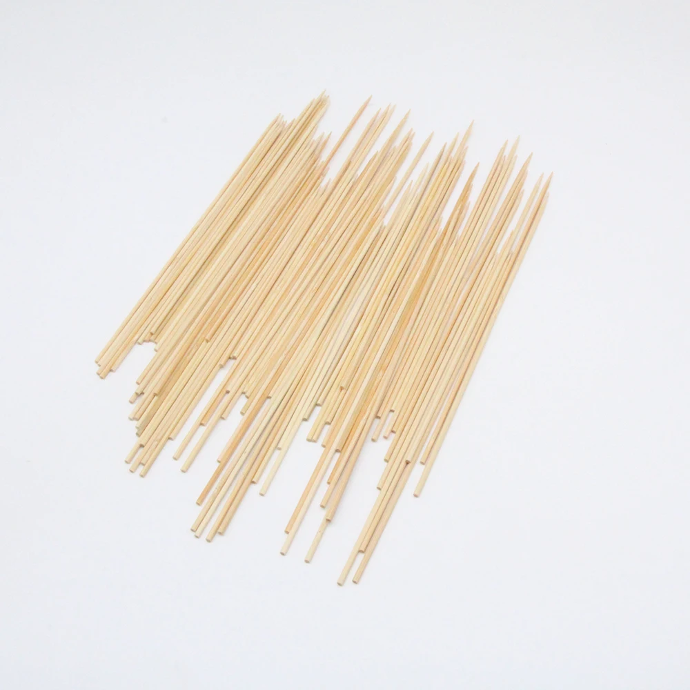 12 Inch Natural Bamboo Wood Barbecue Skewers for Grilling, Kabob, Fruit, Appetizer, Cocktail, Sausage, Chocolate Fountain