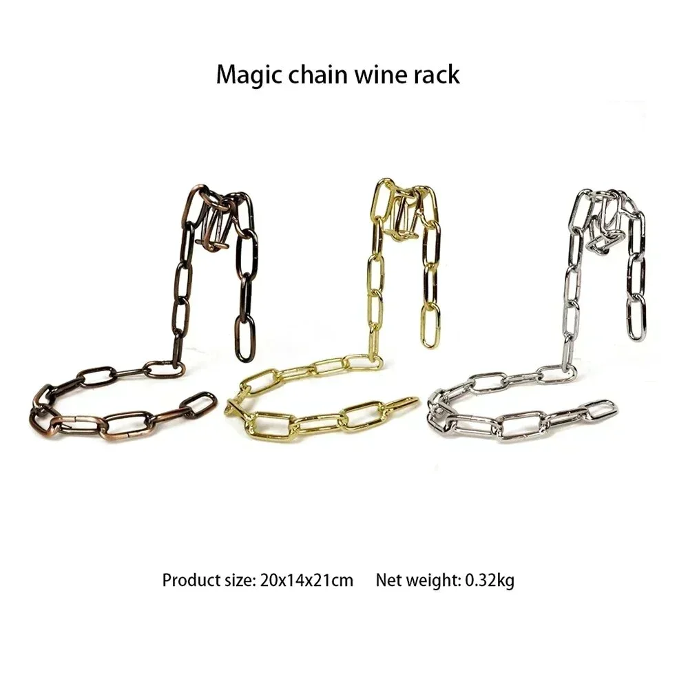Magic Chain Wine Rack Floating Wine Bottle Holder Glass Holder Wine Stand Rack