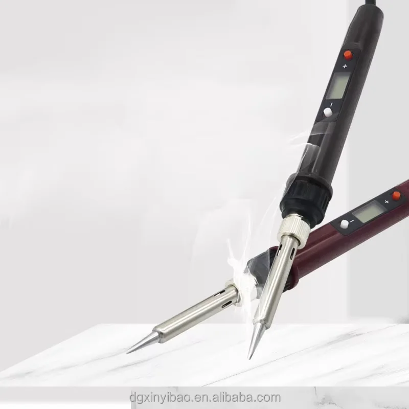 5 in 1 Soldering Iron Set LCD Digital Display Adjustable Temperature 80W Welding Tool Iron Tip/tin Wire/stand/solder Paste