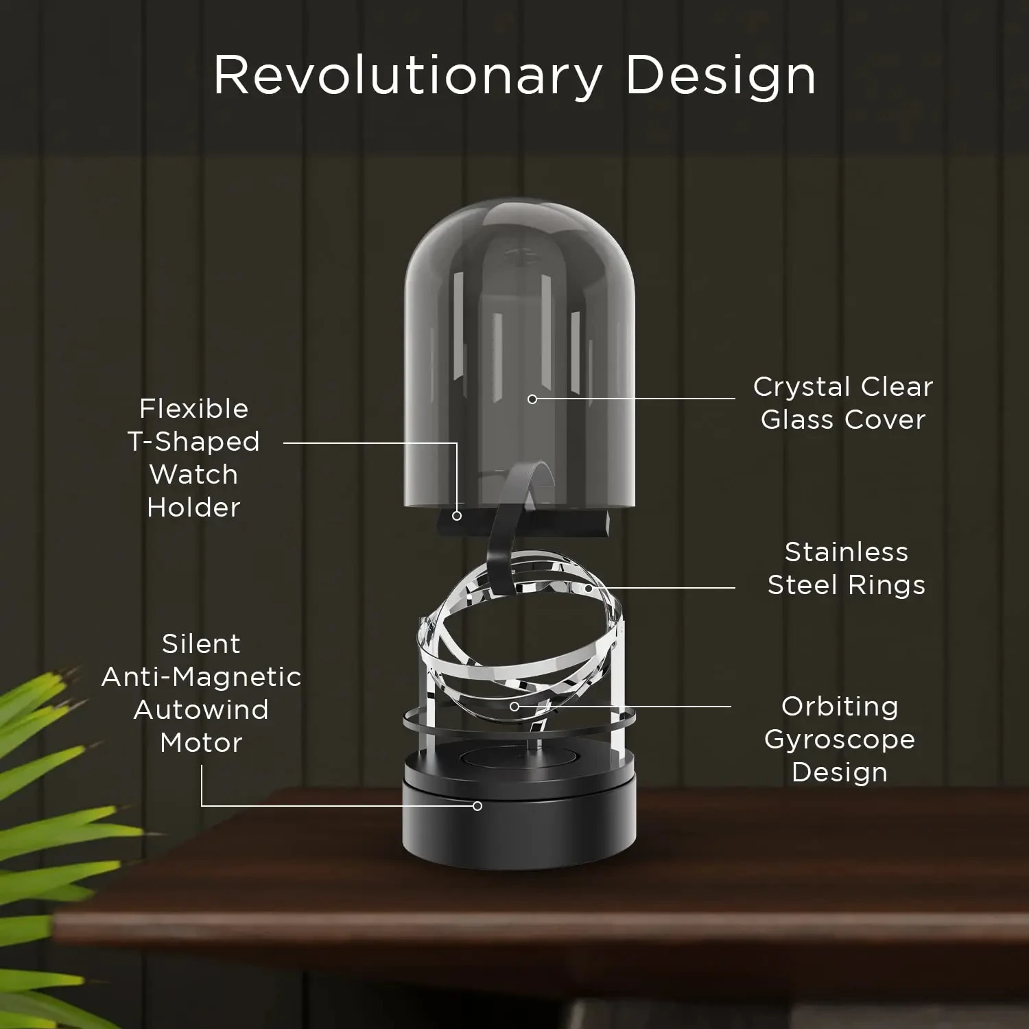 Watch Winder for Automatic Watches Watch Box Automatic Winder Jewelry Storage Display Case Box Luxury Glass