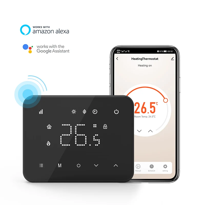 Digital Thermostat with WiFi Connectivity for Enhanced Control of Home Heating Systems