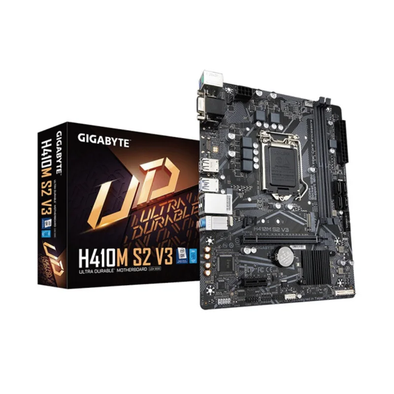 Gigabyte H410M S2 V3 LGA 1200  MATX Gaming motherboard computer pc motherboard Supports 10th Gen Intel Core Series Processors
