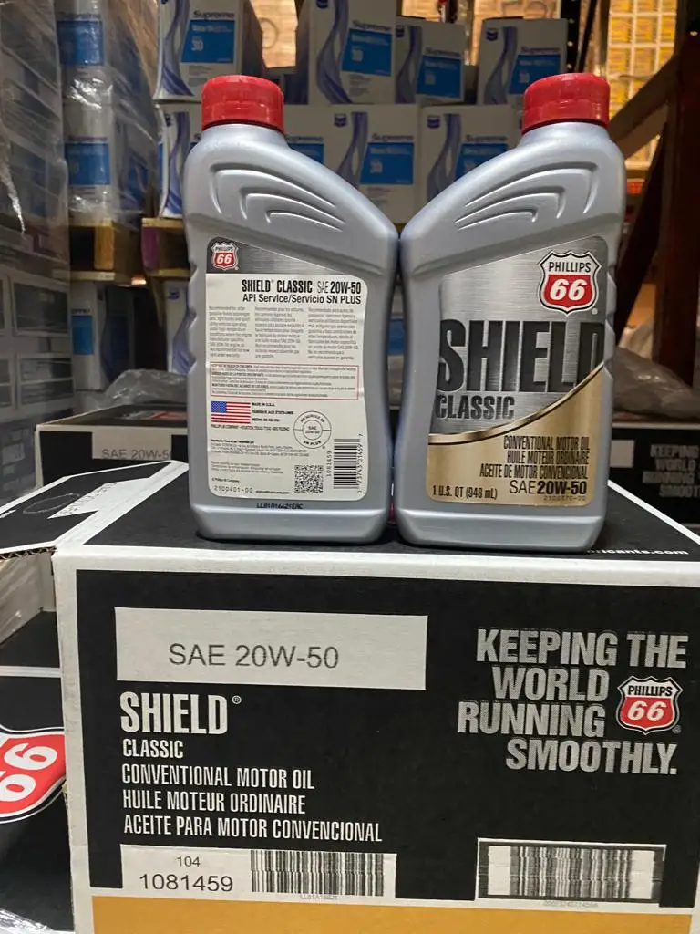 SAE 20W50 New Shield Choice  Conventional Motor Oil Made in US