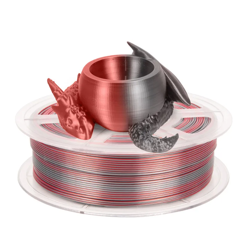 iSANMATE hot selling dual color filament 1.75mm silk pla silk filament for 3D printer filament