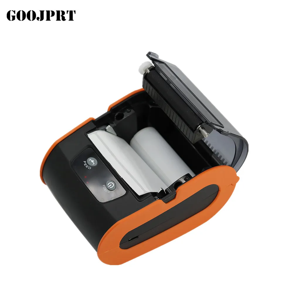 3inch thermal micro small printer machine supermarket QR code stickers roll label printer factory direct sale