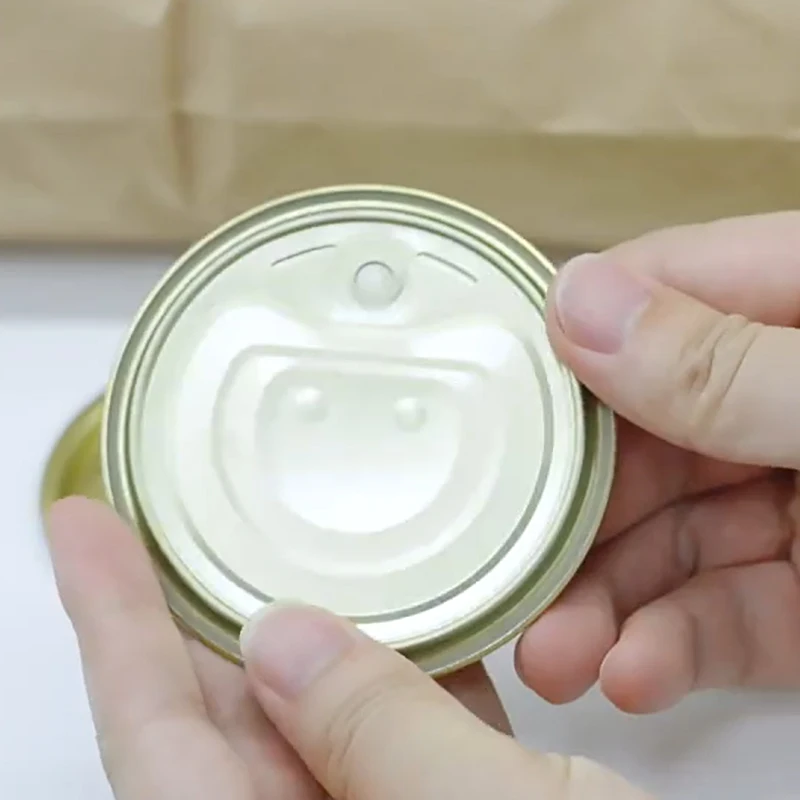 Factory Supply TSF SPTE #307 #401 #300 Tinplate Covers Lids Easy Open Ends EOE with Golden Yellow Coating