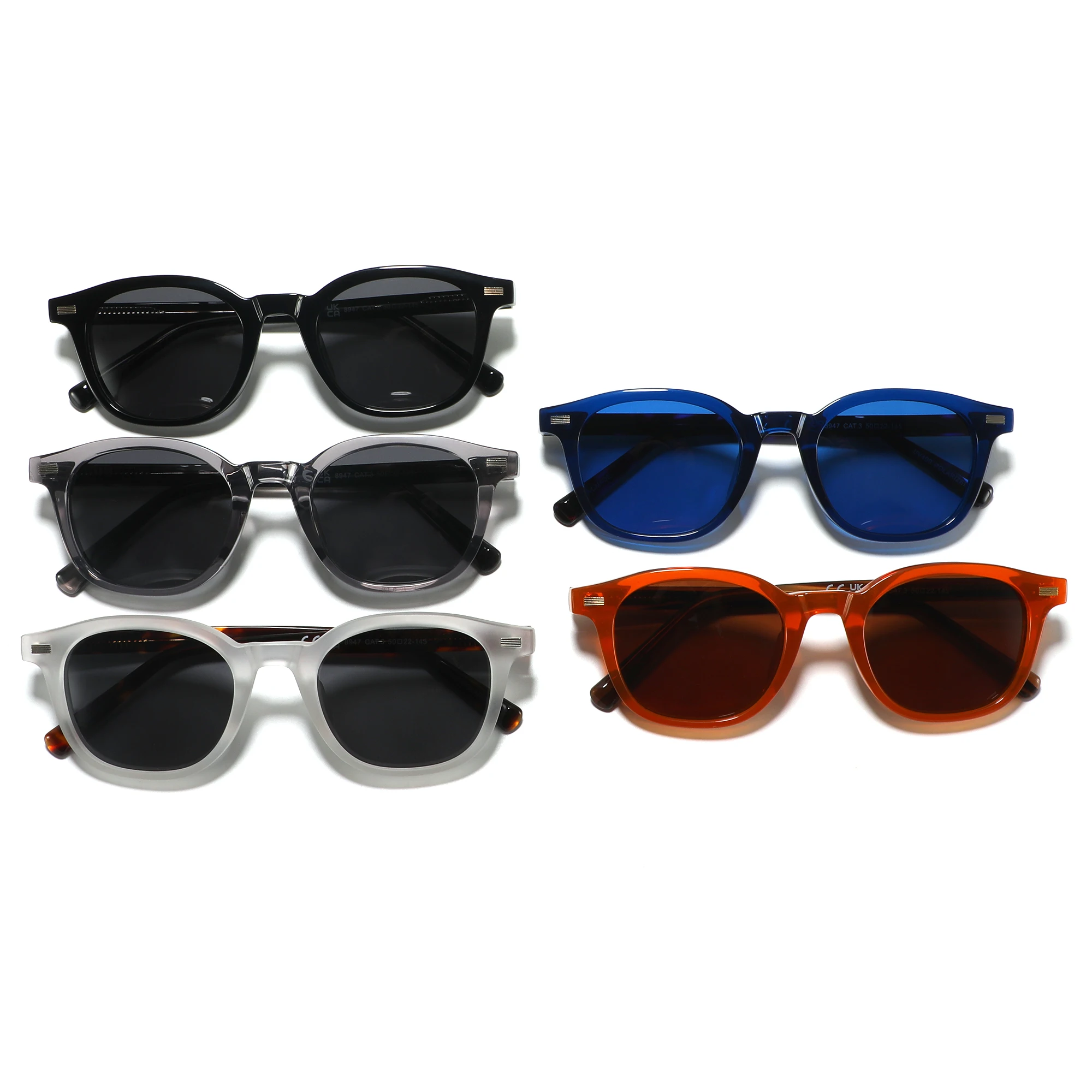 CONCHEN good quality stylish small square TR90 sun glasses custom logo printing cat 3 uv400 polarized women men sunglasses 2025