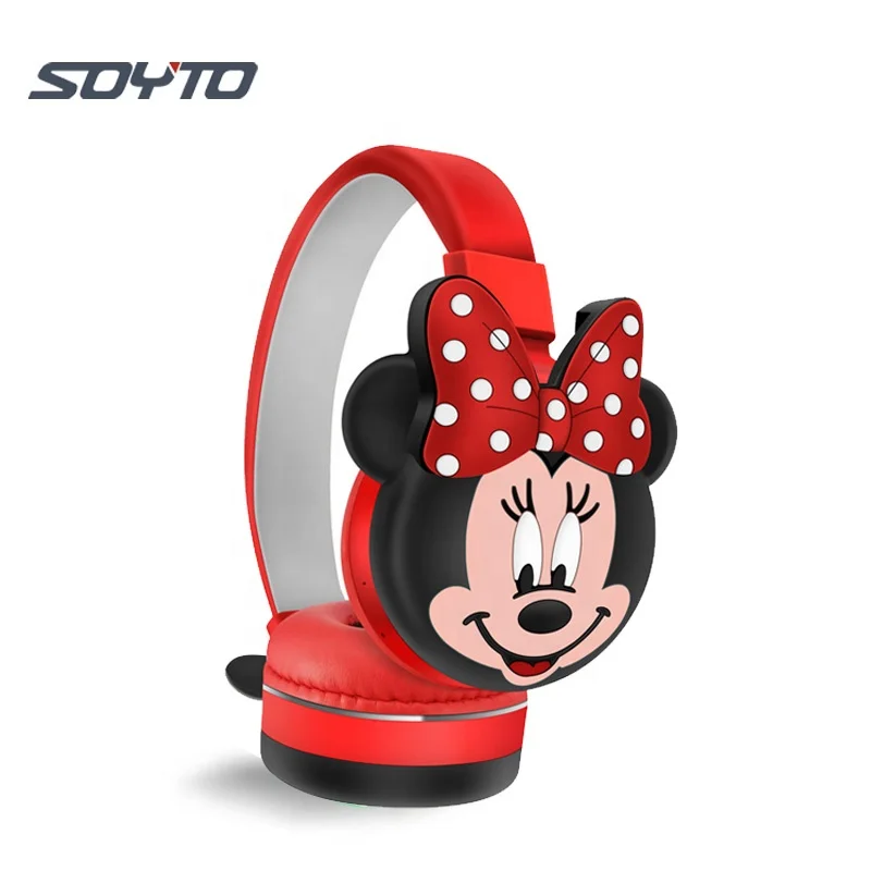 Shuoyin 2023 AH806L minnie mickey mouse wireless headset mario bro bros kids headphone cute cartoon BT headphones for Kids Girls