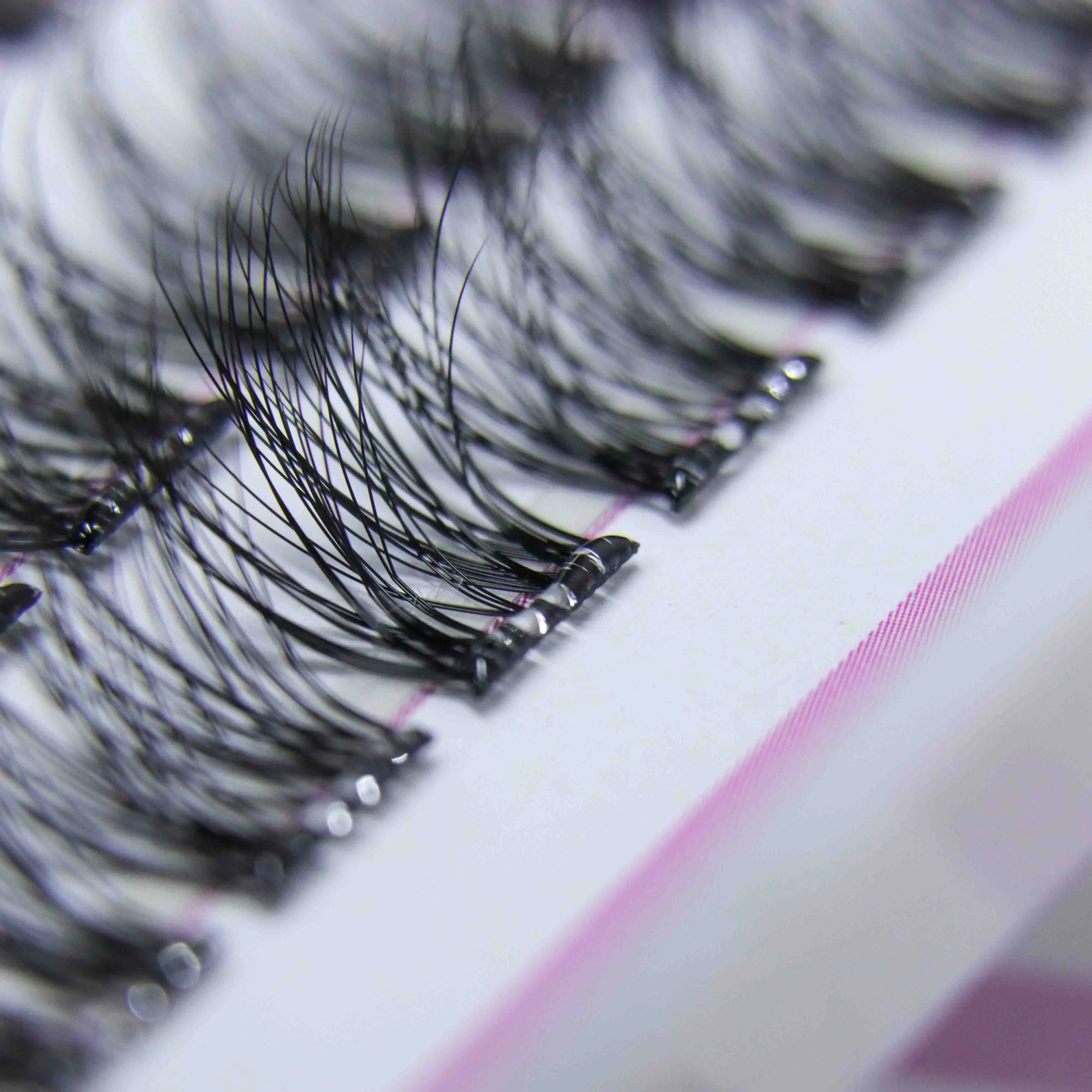 No Glue Needed Pre-Bonded Diy Press On Lashes And Press Ons Cluster Lash My Logo Self-Adhesive Lashes With Glue Already