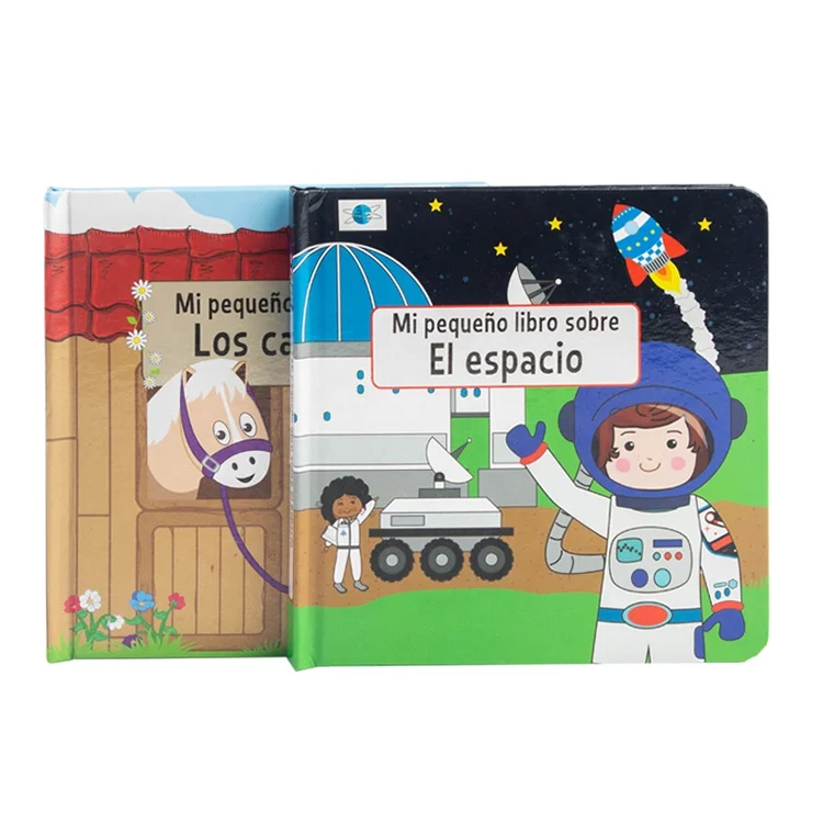 Custom Cardboard Story book Hardcover thread stitching Binding Book Educational printed Book