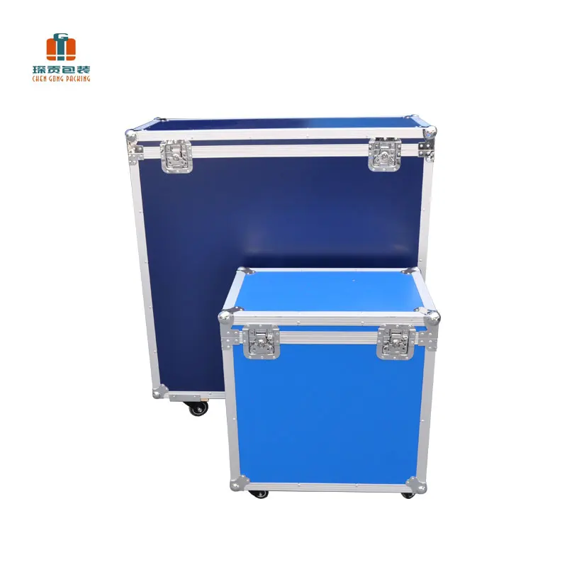 Custom Size Aluminum 55TV Flight case Removable Lid