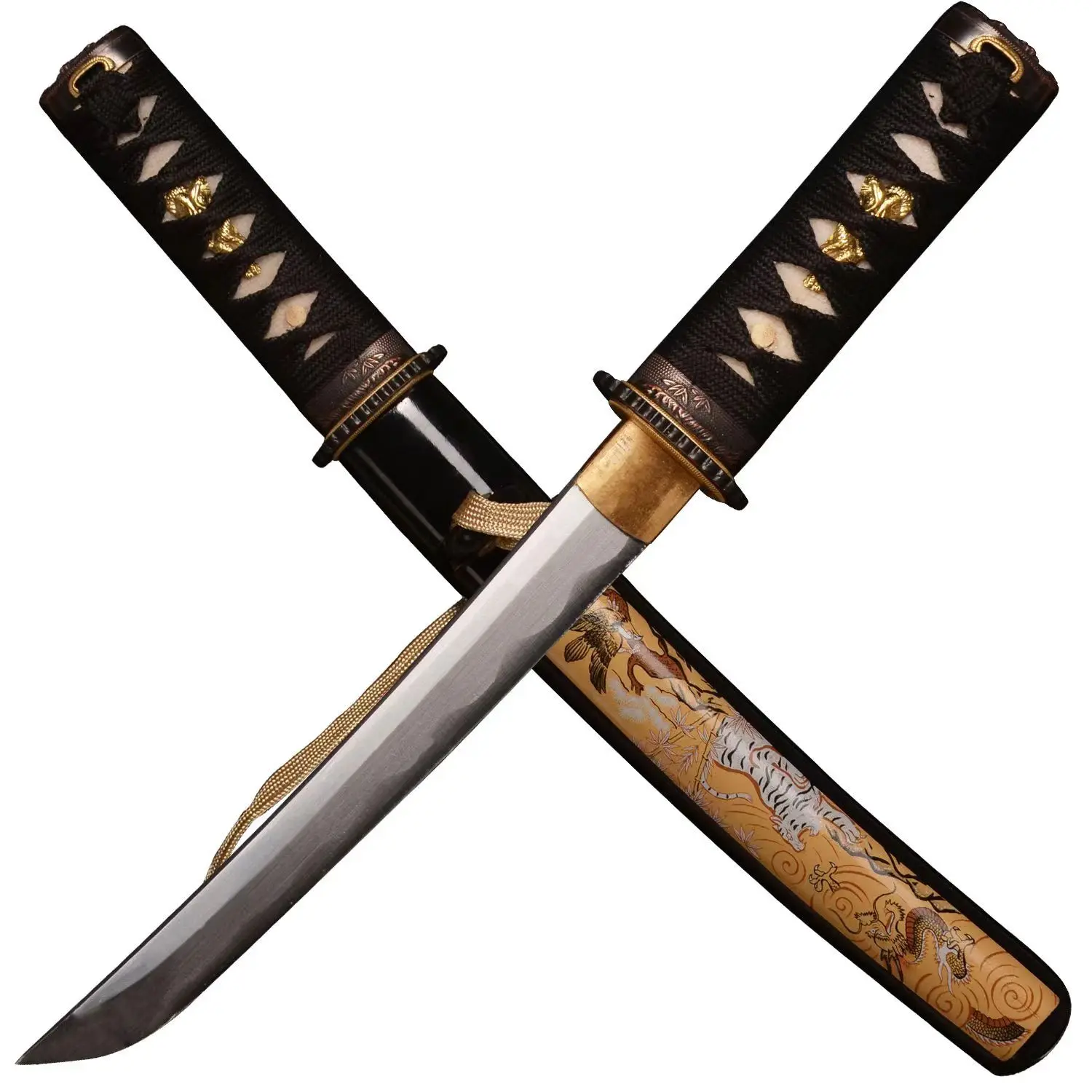 Popular 31cm 0.4kg  Handmade short mini Katana C sword Chinese tradition sword For Cosplay Collection Gift