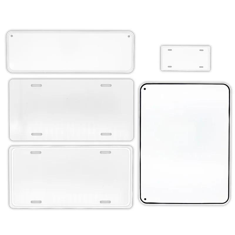 High Quality Different Size Aluminum Blank License Plates Tin Signs for Custom DIY Personalized Printing