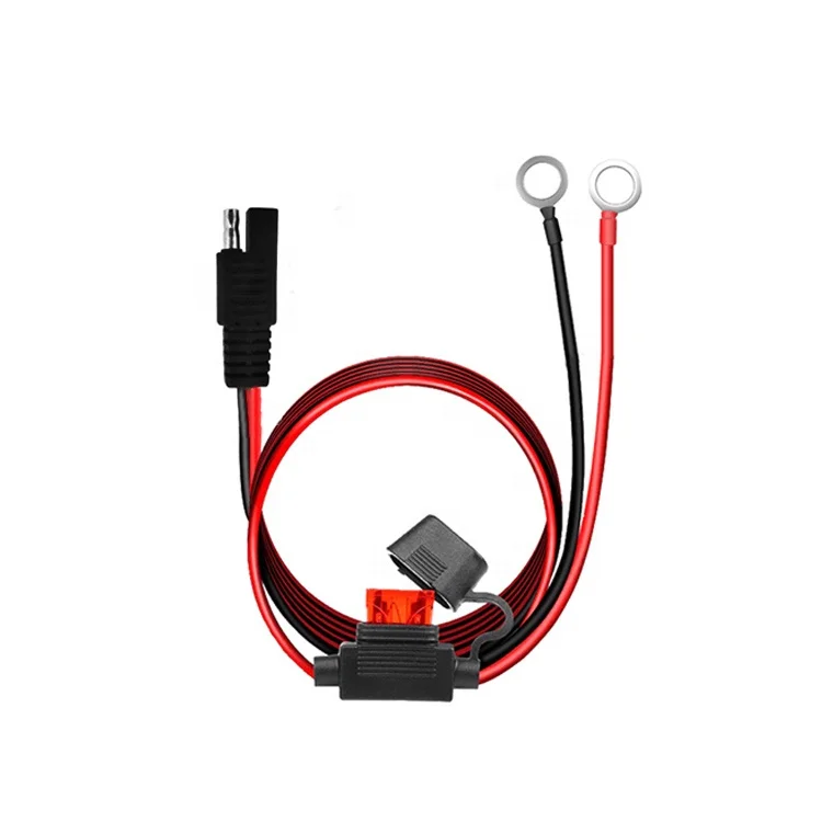 Черно-красная 1A предохранитель SAE цепи 2 pole прицеп вилки кабель