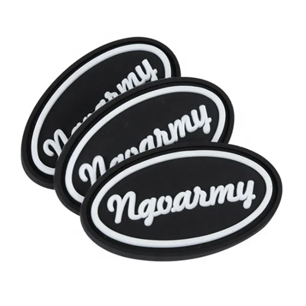 Top quality customized rubber logo label for garments