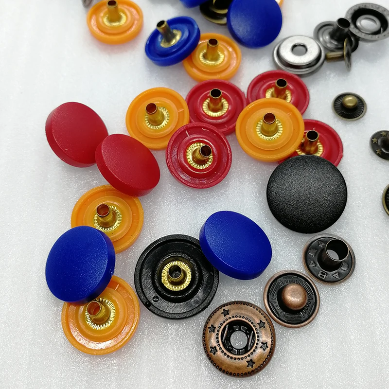 Plastic Snap Fasteners Buttons Invisible Sewing on Kit for Bibs Diapers Crafts Shirts