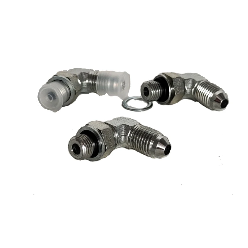 90 Elbow JIC Male 74 Degree Cone /Metric Male Adjustable Stud End L-Series ISO 6149-3 Cone Flared Tube Fitting 1JH9-OG