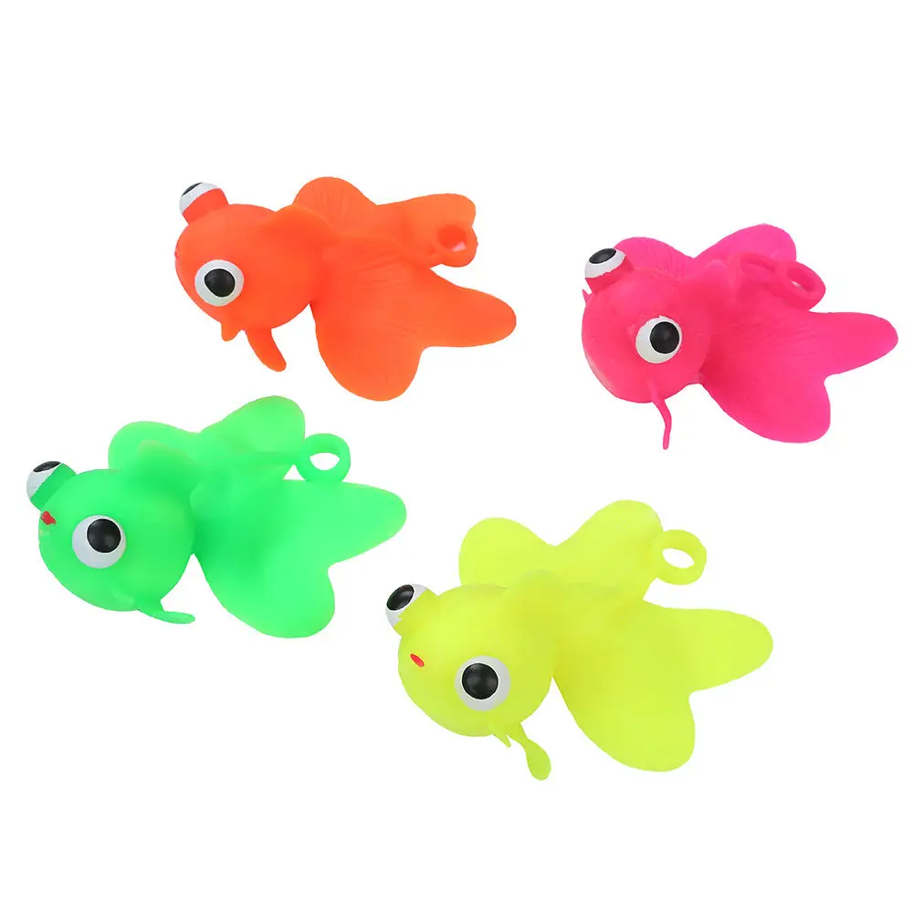 Jincan Wholesale Factory Soft Yoyo Glod Fish Animal Cute  Flashing Puffer Ball Animal Promotional Toys