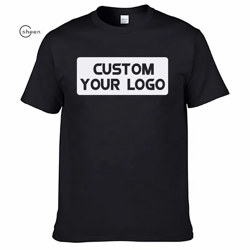 Wholesale custom high quality comfortable 100% cotton T-shirt 180gsm bulk t shirts