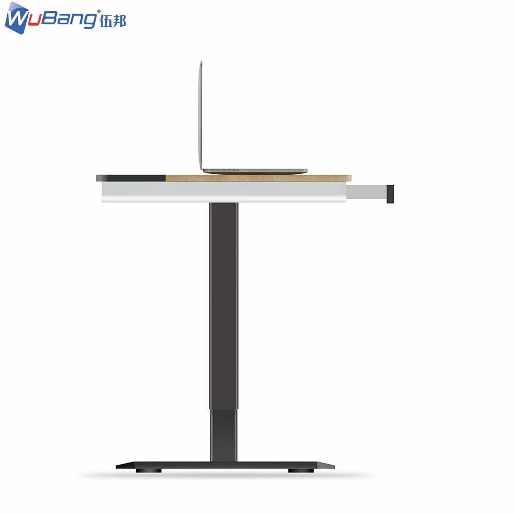 Multi Functional Scratch Proof Control Room Furniture Push Button Type Lifting Electric Stand Up Adjustable Desk For Office Home