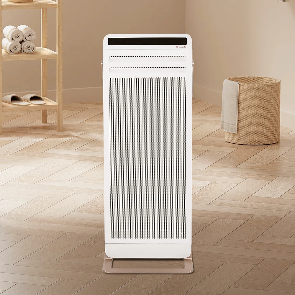 2200w Adjustable Wall-mounted Electric Convector Heater 24h Timer Standing Ventilation For Bathroom Living Room Use