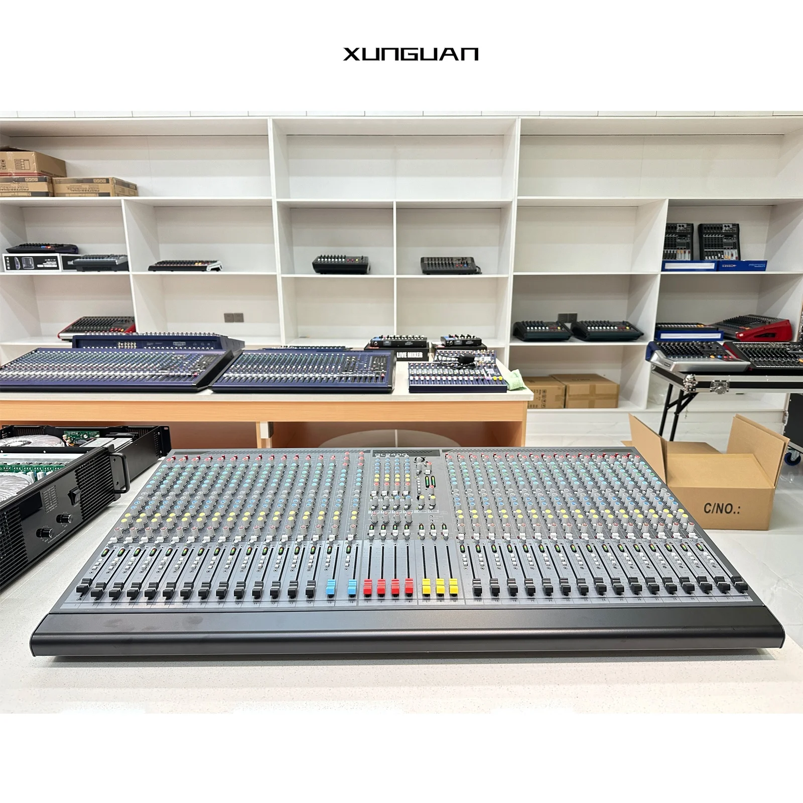GL2400/32 Professional Sound Mixer 16/24/32 channel With 4-band EQ/2-band Frequency Sweep/4 Groups/ 6 AUX/2 stereo/7x4 matrix
