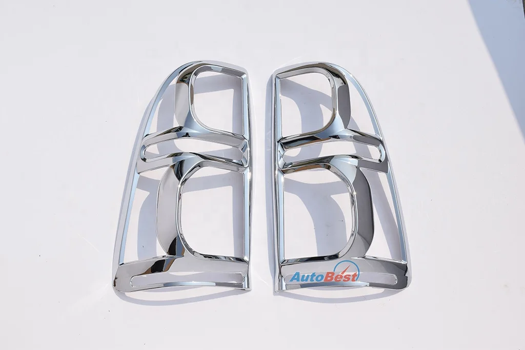 ABS CHROME TAIL LAMP COVER TAIL LIGHT COVER FOR TOYOTA HILUX VIGO CHAMP 2012-2015