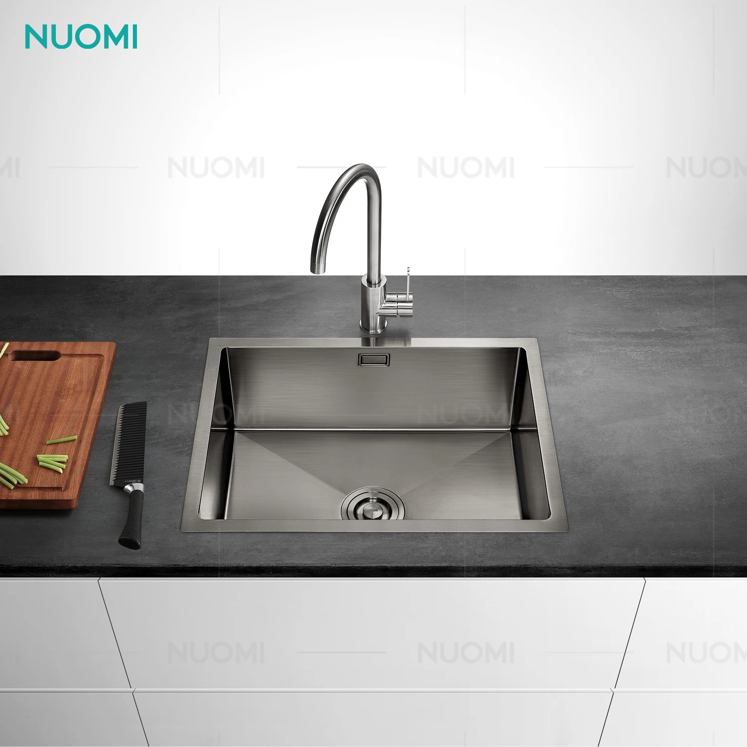 NUOMI CARLOW SERIES Modern 304 Steel Stainless Handmade Kitchen Sink European Kitchen Basin Bowl Multifunctional Kitchen Sink