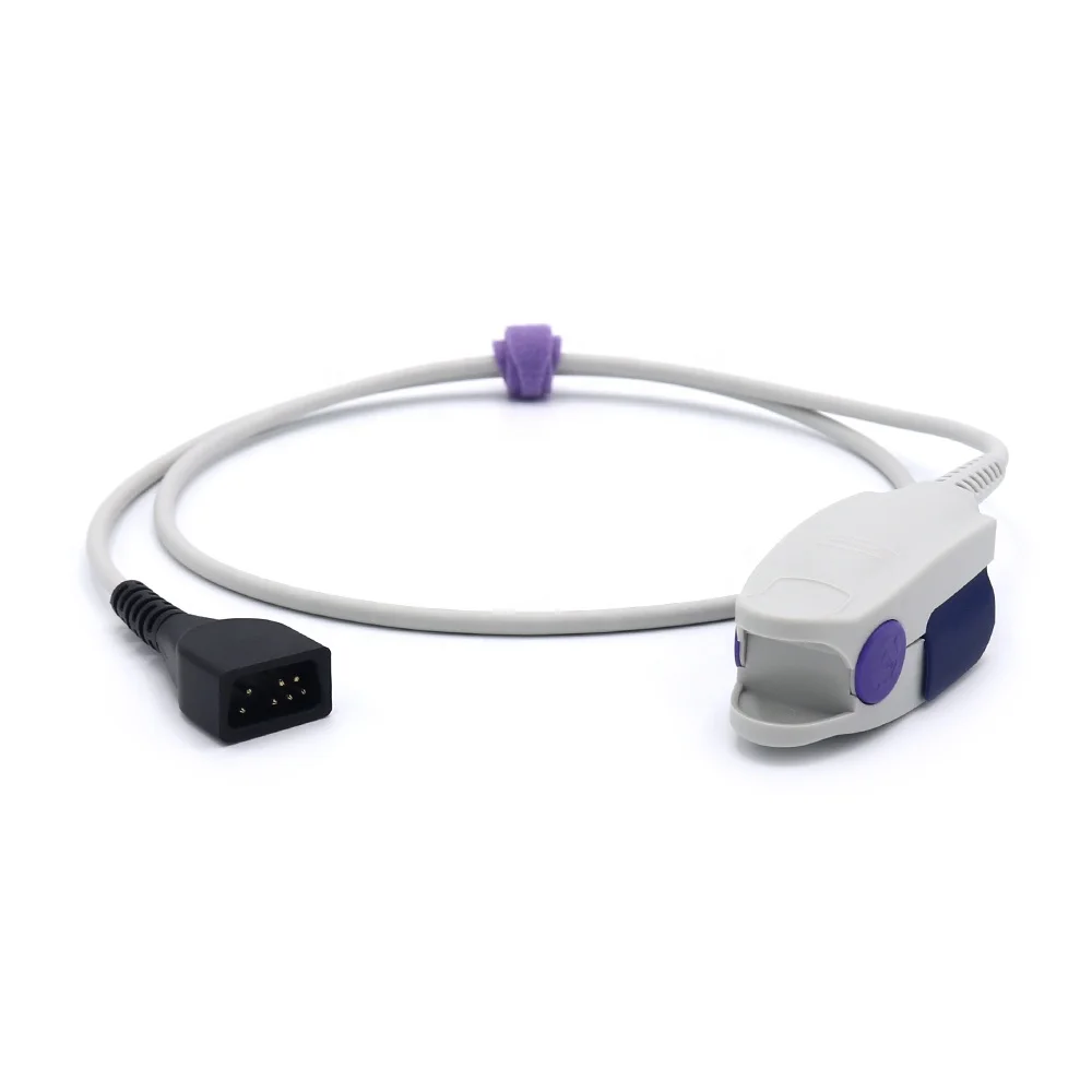 Nonin Compatible spo2 sensor, 8000AA-1+8500VI, Adult Clip,  9 pin, 1 M, 8500, PamSAT 2500, Avant 9600, Avant 9700...