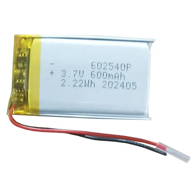 UN38.3 MSDS IEC62133 Сертифицированный длительный срок службы 602540 3 7 В 600 мАч перезаряжаемый литий-полимерный аккумулятор