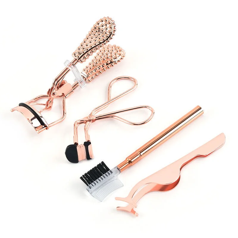 Eyelash Curler,4 in 1 Mini Eyelash Curler Kit with Partial Eyelash Curler,for Eyelashes Curling Natural and Long Lasting