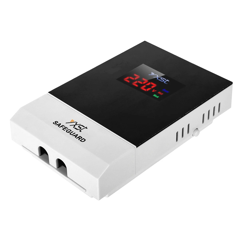 Single Phase Ac220 60hz Digital Current Fridge Voltage Protector For Home