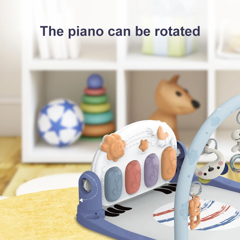 New Releases OEM ODM Custom Activity Baby Gym Large Size Playmat Kids Crawl Mat Tummy Time Piano Play Mats Toys