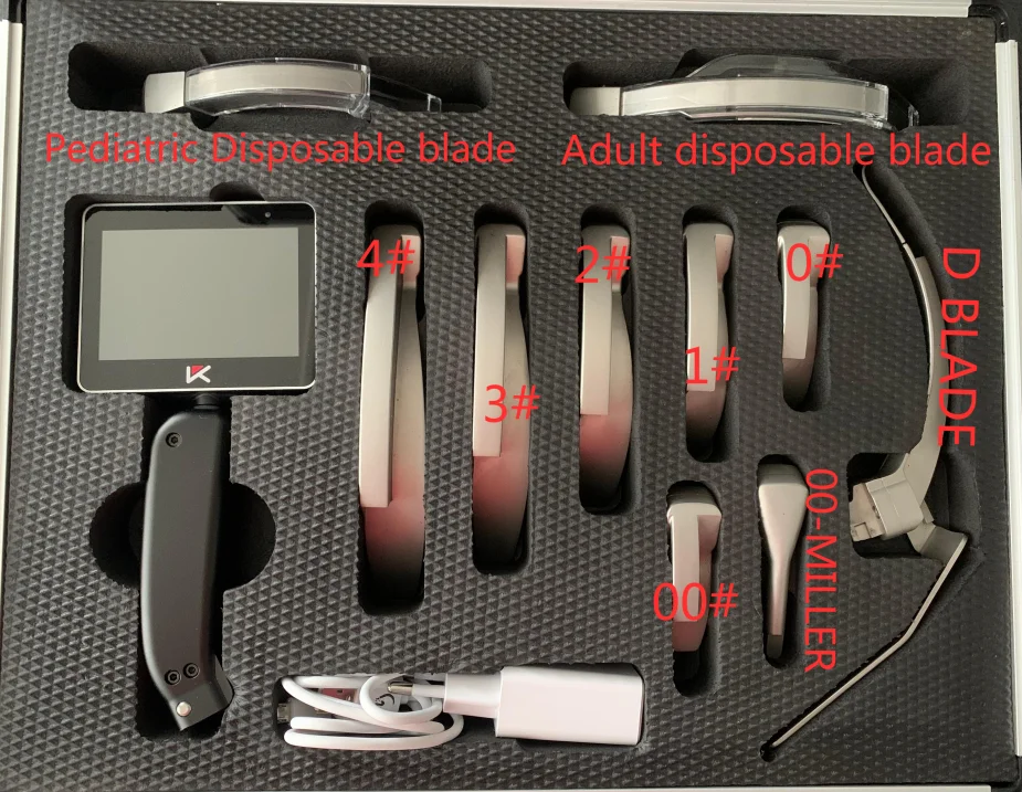 Endoscope pediatric Portable Reusable Flexible Video Laryngoscope Bronchoscope in ICU Emergency for ENT