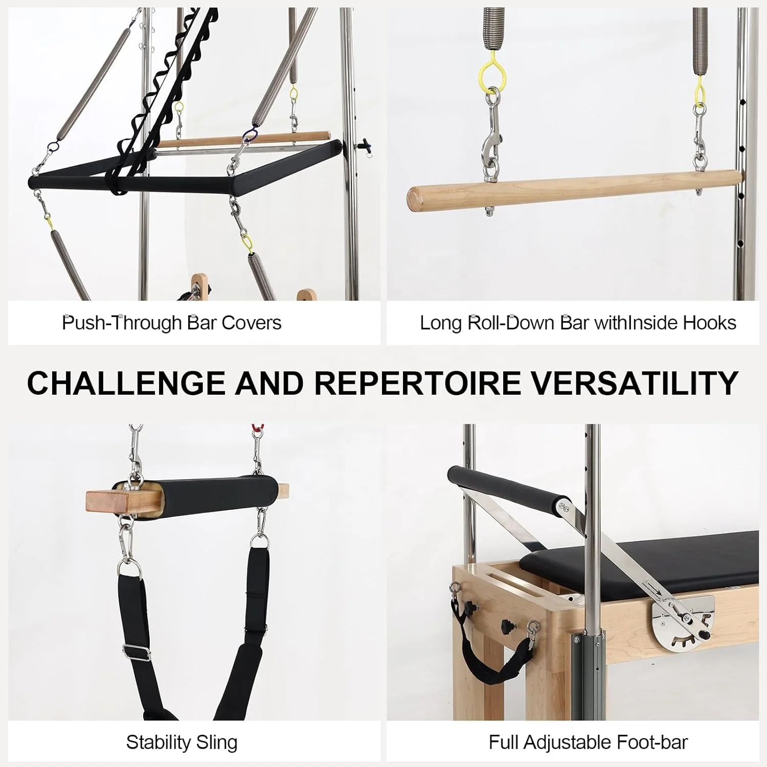 Factory Multifunctional Wooden Yoga Reformers Cadillac Accessories Cama De Reformador Maquina Core Beds Machine Pilates Reformer