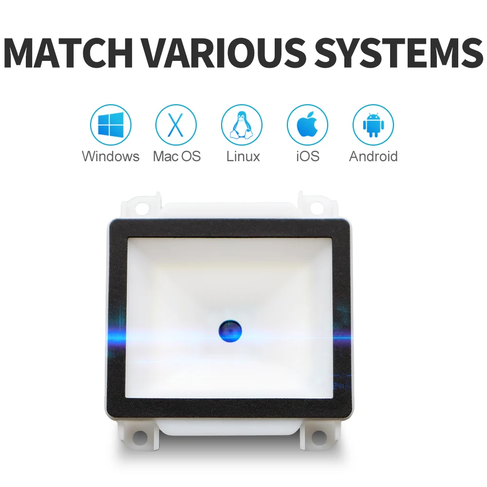 Fast Reading Qr Code Scanner Module Embedded Wall Mounted 1D 2D Barcode Scanner for Parking Payment Machine