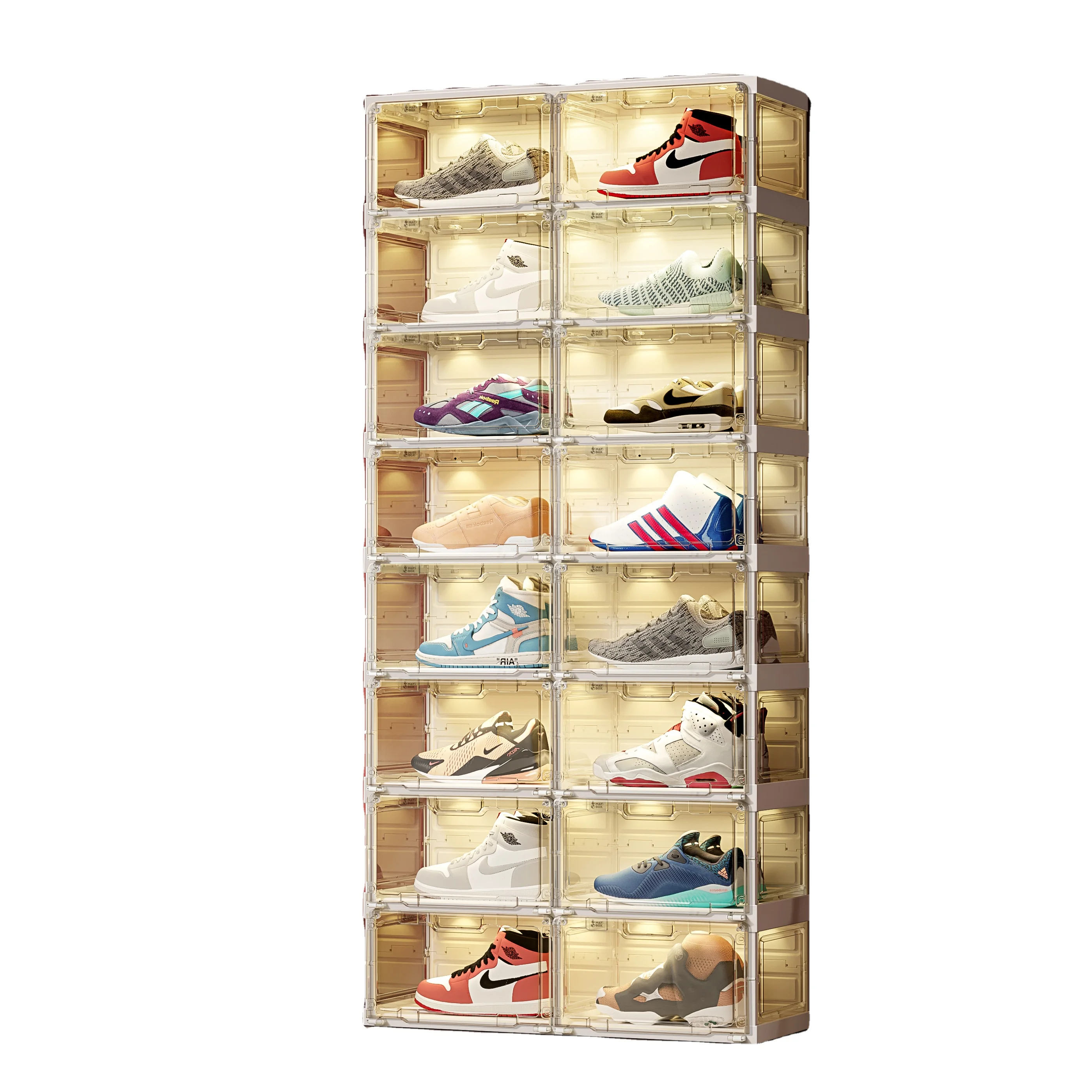 Top-ranking suppliers display rack stand led cabinet led for shoe store display