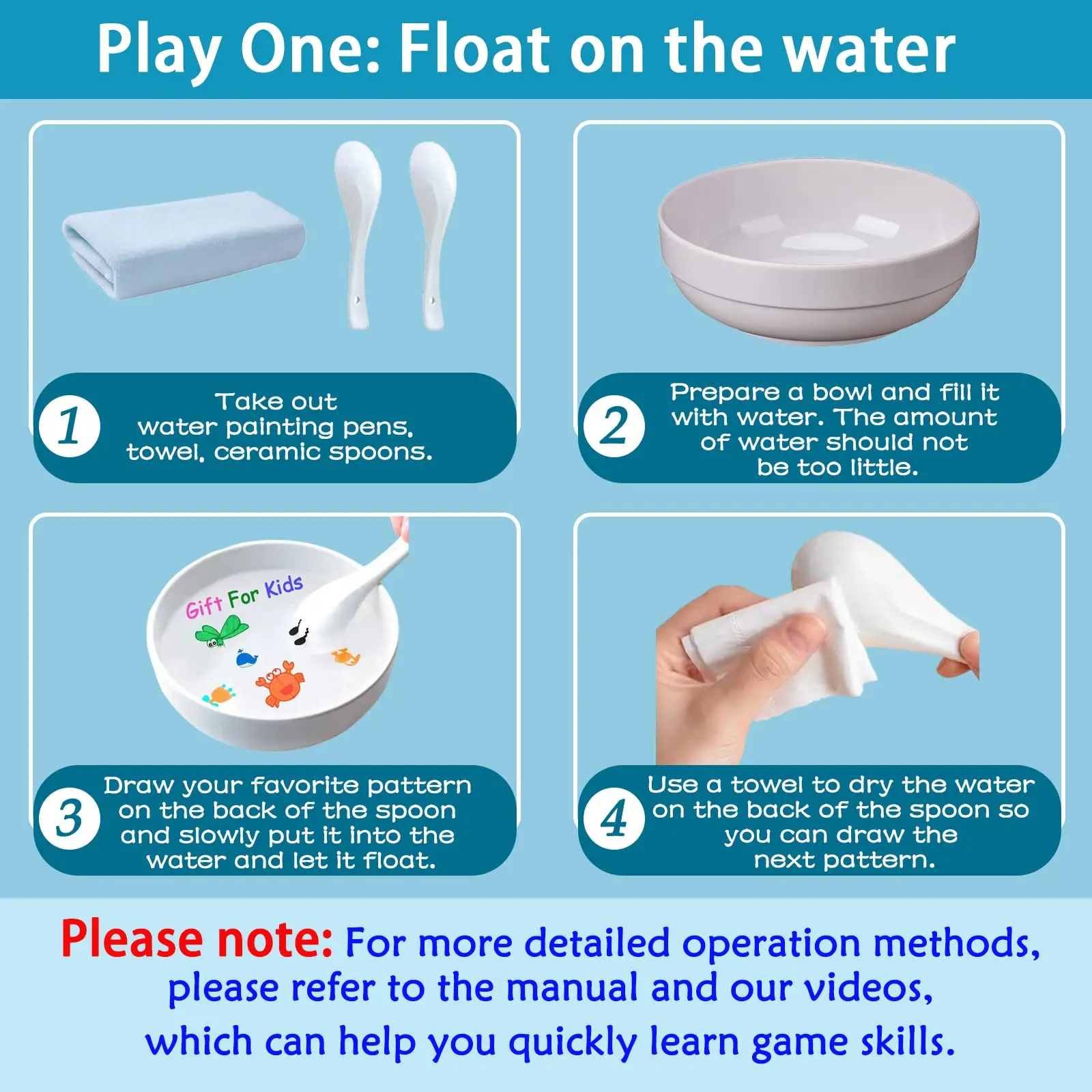 8 Colors Kids Magic Drawing Pen Bundle Magical Water Painting Floating Marker Pens