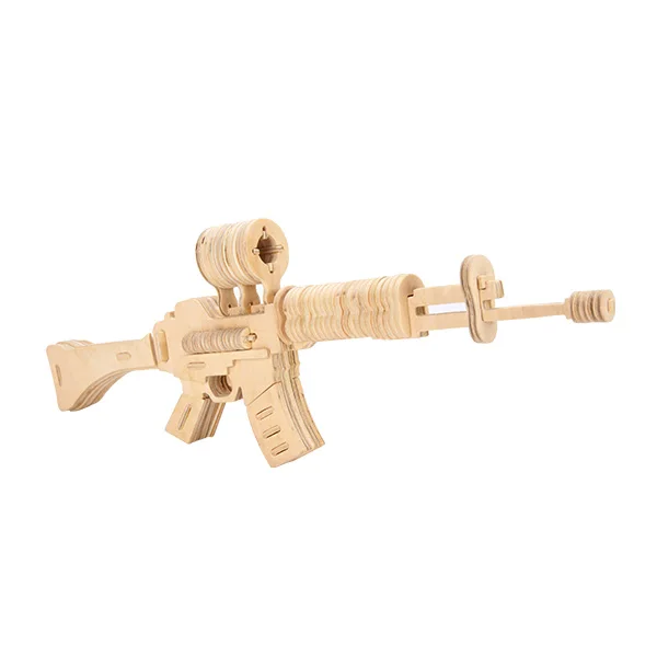 Custom Wooden Carbine Toys Engaging DIY Kits for Kids, Perfect for Parents, Schools, and STEM Programs