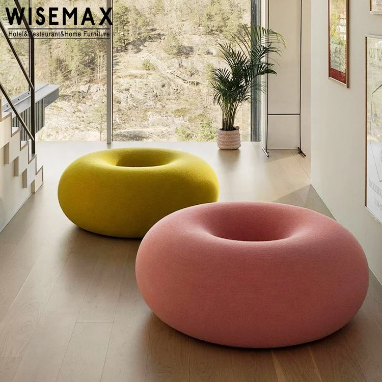 Мебель WISEMAX современный дизайн для спальни Круглый Бархатный оттоманка круглой формы гостиной