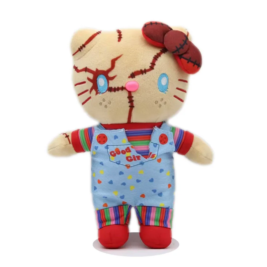 Chuckey коллекция плюшевых игрушек Мягкая кукла Kt Hello Kittens Plushie 23 см Kawaii ребенок Хэллоуин плюшевый подарок на день рождения