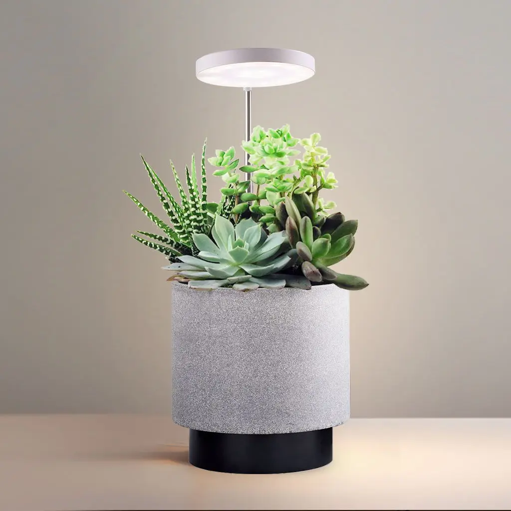 LED planter mate white indoor plant grow light intelligent home grower lamp Mini Smart Plant Pot Indoor