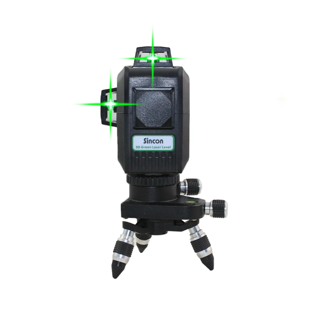 SINCON SP-10 Low MOQ Horizontal And Vertical Outdoor Green Battery Powered 12 Lines Laser Level