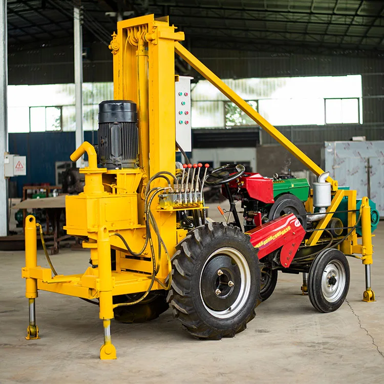 High speed drilling water well machine mobile deep well drilling rigs for sale