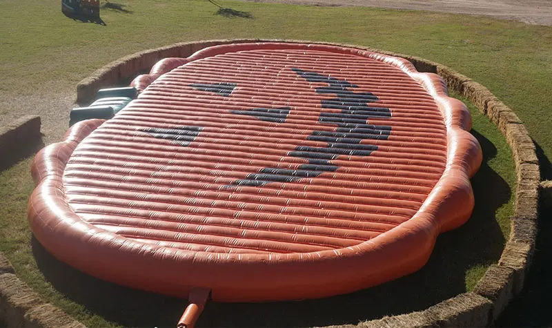 WINSUN World Largest Inflatable Pumpkin Jumping Pad, Kids Playground Inflatable Jumping Pillow
