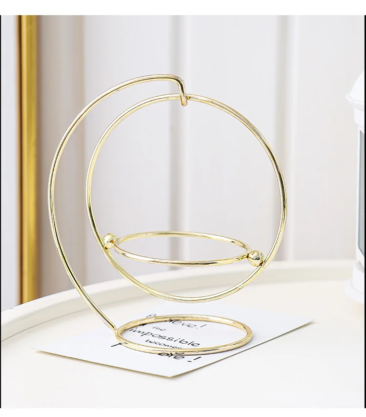 Nordic ins home succulents iron frame ceramic flower pot set