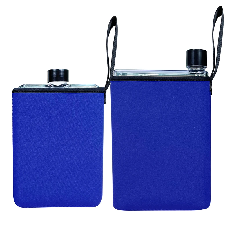 Clear Book Portable Paper bottle Pad Flat Drinks Hiking Hand bottle Kettle Creative Gift  A5 A6 Paper Cup Sports Cold Juice