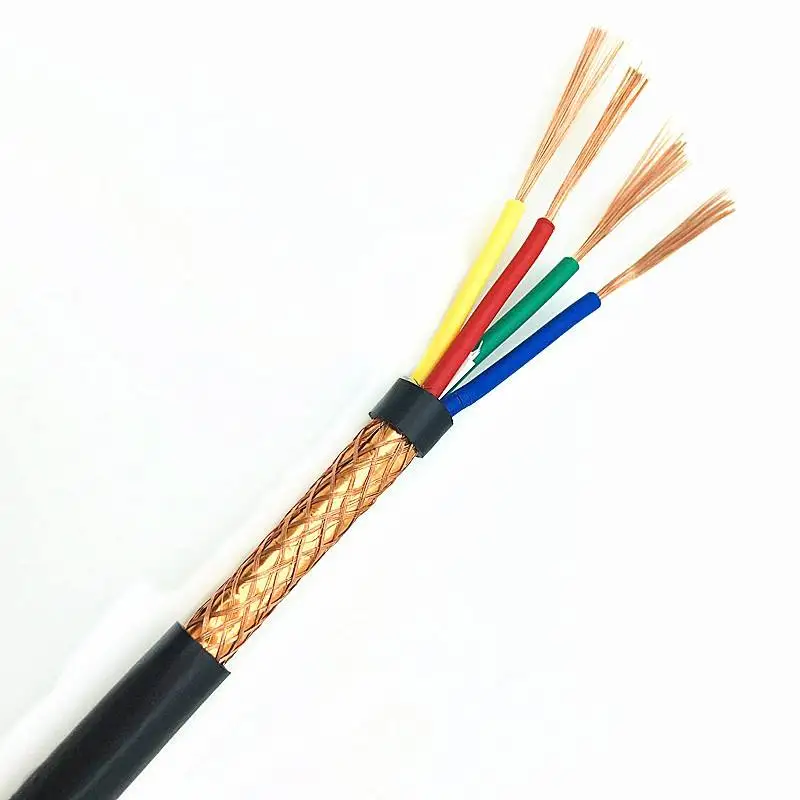 Manufacturer Supplier IEC60227 Copper Wire PVC Insulated and Sheathed Flexible Shielded RVVP Electric Wire and Cable Roll